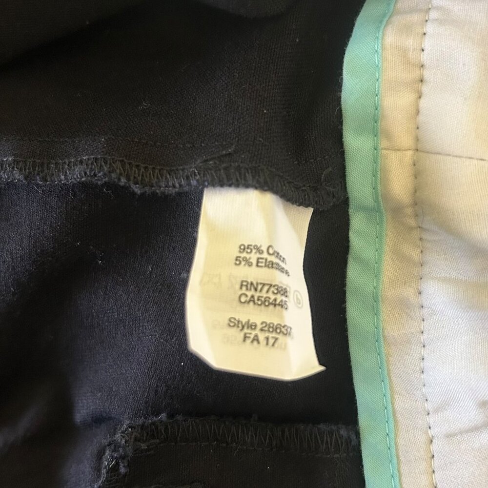 J. Crew Stretch Slim Ankle Pants Black Size 6 - Picture 6 of 6